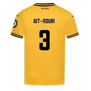 Wolves Rayan Ait-Nouri #3 Replika Hjemmebanetrøje 2024-25 Kortærmet